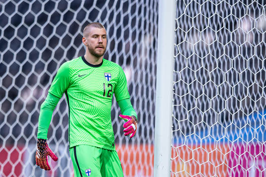 Goalkeeper Jesse Joronen of Finland