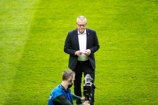 Janne Andersson, head coach of Sweden
