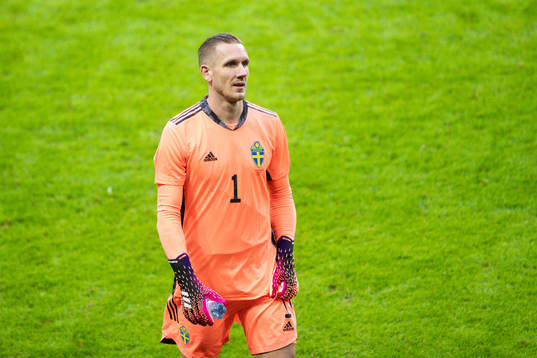 Goalkeeper Robin Olsen of Sweden