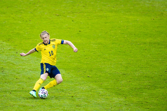 Emil Forsberg of Sweden aduring the international friendly