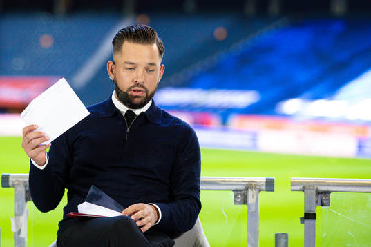 Cmores Gusten Dahlin in the TV-studio