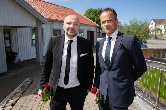 IFK Göteborgs klubbdirektör Håkan Mild och ordförande