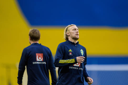 Emil Forsberg of Sweden prior to the international friendly