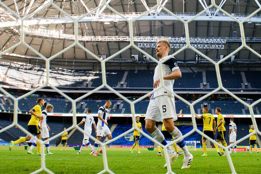 Juhani Ojala of Finland looks dejected