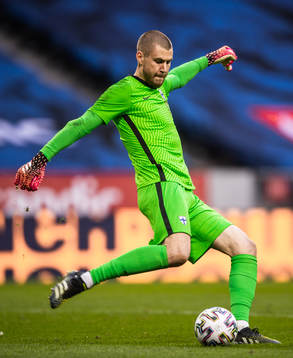 Goalkeeper Jesse Joronen of Finland
