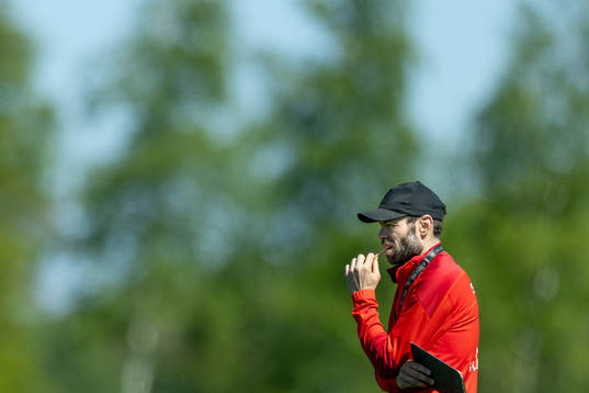 Häckens tränare Andreas Alm