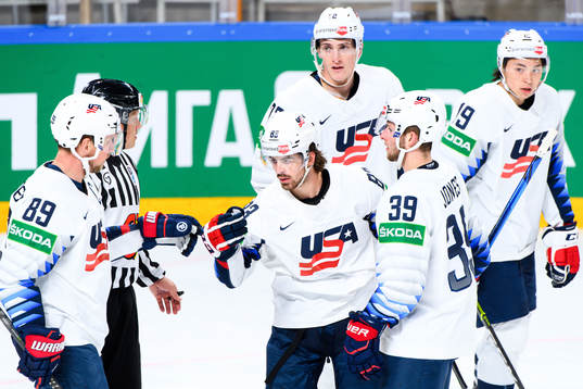 Conor Garland of USA celebrates the 0-1 goal