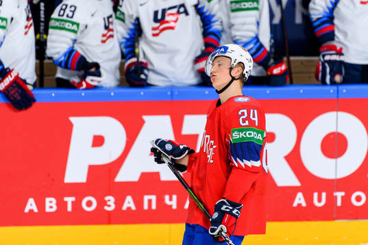 Julian Holm Ole of Norway looks dejected