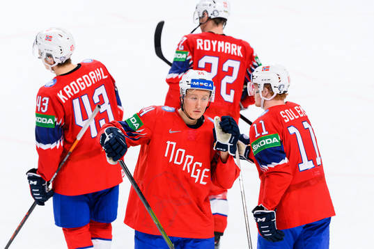 Julian Holm Ole of Norway looks dejected