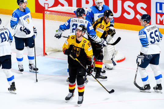 Marcel Noebels of Germany looks dejected