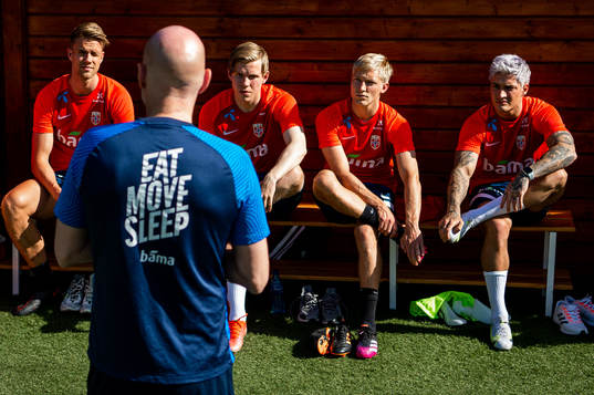 Kristoffer Ajer, Jens Petter Hauge, Birger Meling and