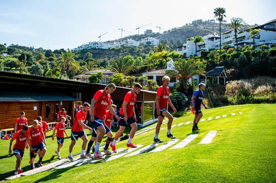 Erling Braut Haaland, Alexander Sørloth and Morten Thorsby