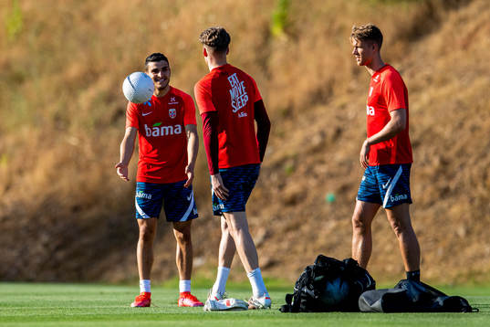 Mohamed Elyounoussi, goalkeeper Ørjan Håskjold Nyland and
