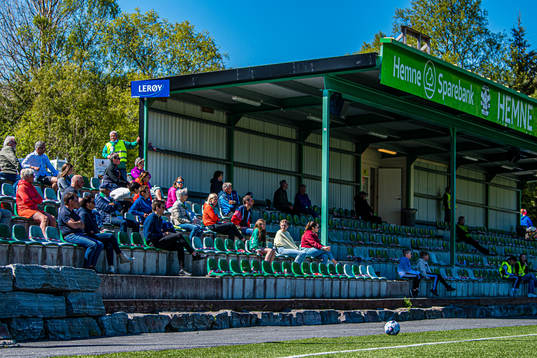 Spectators in the stands