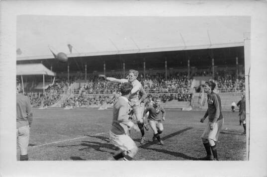 Fotboll, Finland mot Sverige 29/5 1921