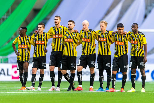 Häckens spelare vid straffläggningen