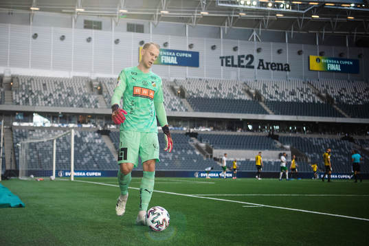 Häckens målvakt Pontus Dahlberg deppar