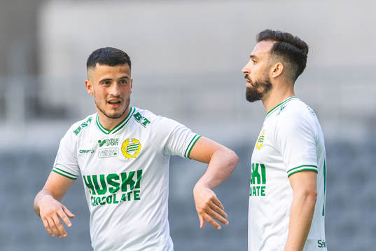 Hammarbys Astrit Selmani och Abdul Khalili