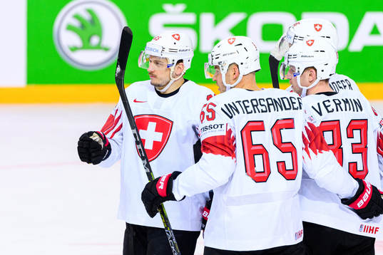 Sven Andrighetto , Ramon Untersander and Joel Vermin of