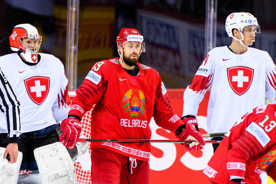Nikita Komarov of Belarus looks dejected