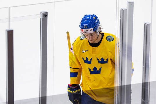 Filip Hållander of Sweden looks dejected