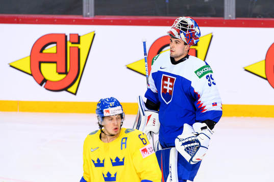 Goalkeeper Adam Huska of Slovakia
