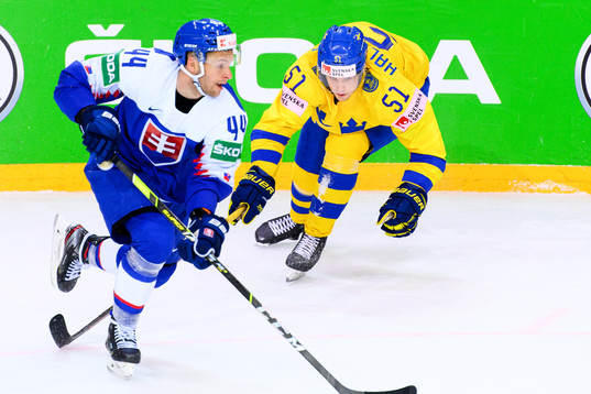 Mislav Rosandic of Slovakia and Filip Hållander of Sweden