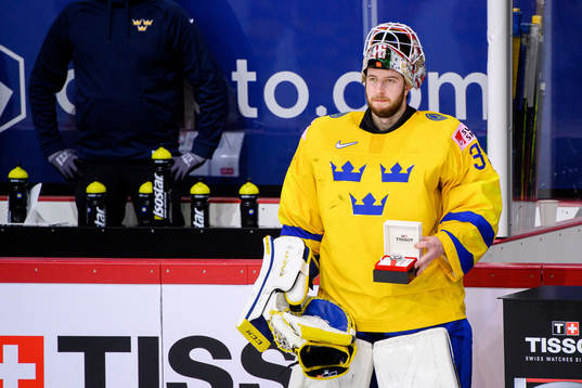 goalkeeper Adam Reideborn of Sweden named Best player of