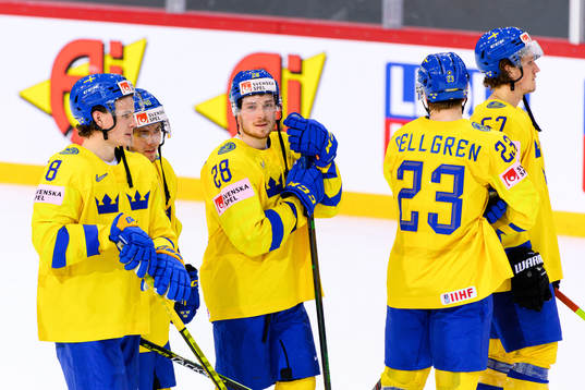 Victor Olofsson , Andreas Wingerli and Jesper Frödén of