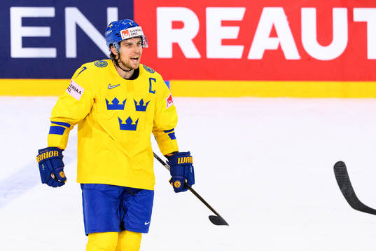 Henrik Tömmernes of Sweden celebrates the 2-1 goal