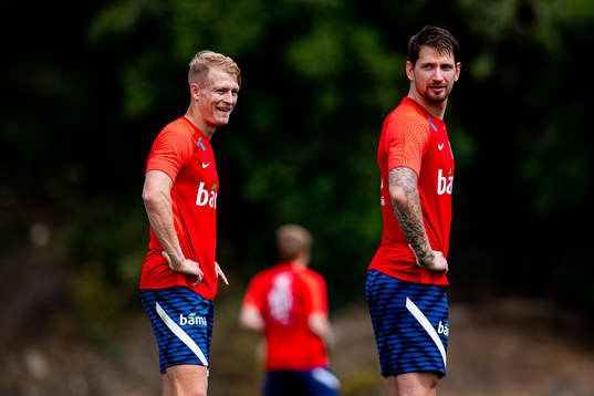 Andreas Hanche-Olsen and Stefan Strandberg of the Norwegian