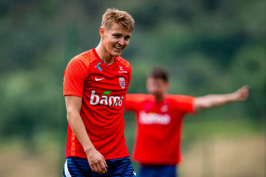 Martin Ødegaard of the Norwegian national football team