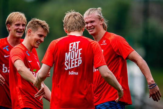 Morten Thorsby, Martin Ødegaard, Jens Petter Hauge and