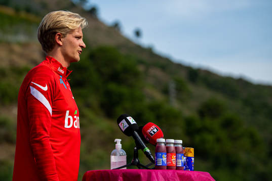 Morten Thorsby of the Norwegian national football team