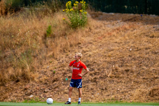 Birger Meling of the Norwegian national football team