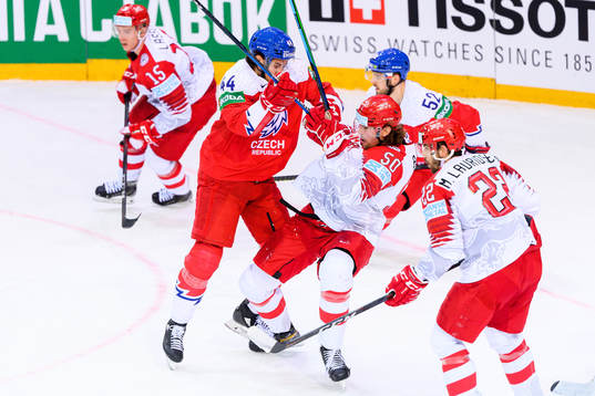 Matej Stransky of Czech Republic and Mathias Bau of Denmark