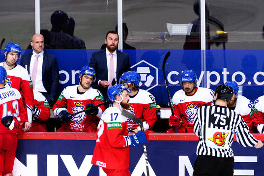 Filip Pesan, head coach of Czech Republic reacts