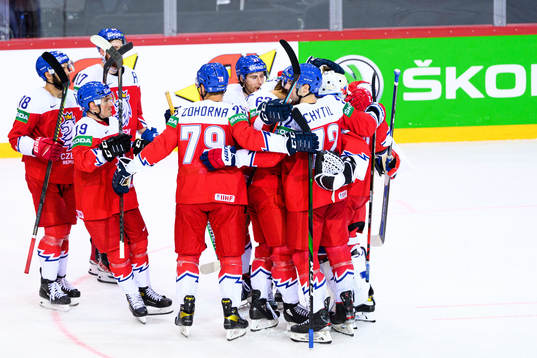 Players of Czech Republic celebrate