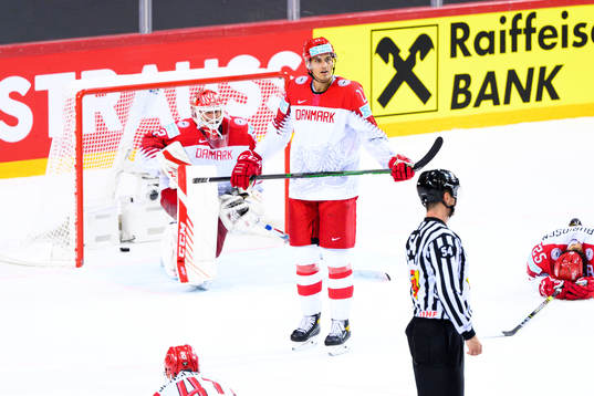 Alexander True of Denmark looks dejected