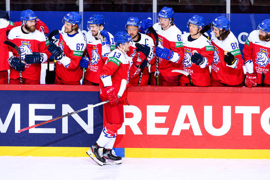 Jakub Vrana of Czech Republic celebrate a shootout goal