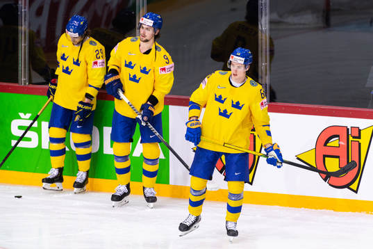 Mario Kempe, Adrian Kempe och Victor Olofsson of Sweden