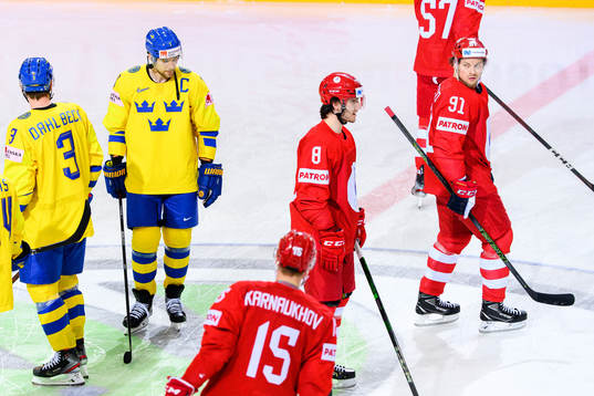 Henrik Tömmernes of Sweden and Vladimir Tarasenko of Russia