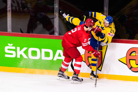 Artyom Zub and Oscar Lindberg of Sweden