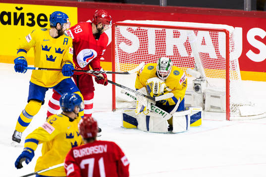 Goalkeeper Adam Reideborn of Sweden