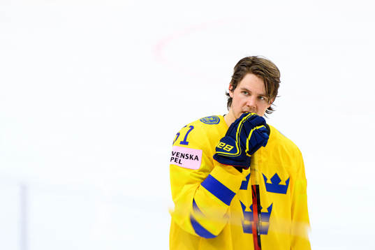 Filip Hållander of Sweden looks dejected afterd the 2021