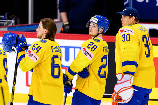 Jonathan Pudas , Jesper Frödén and goalkeeper Viktor