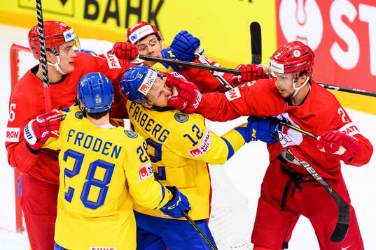 Max Friberg of Sweden and Artyom Zub of Russia