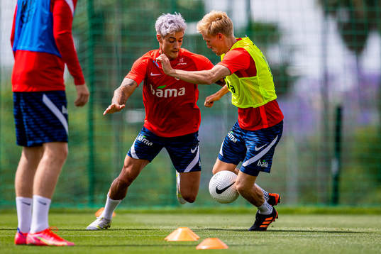 Mathias Normann and Birger Meling of the Norwegian national