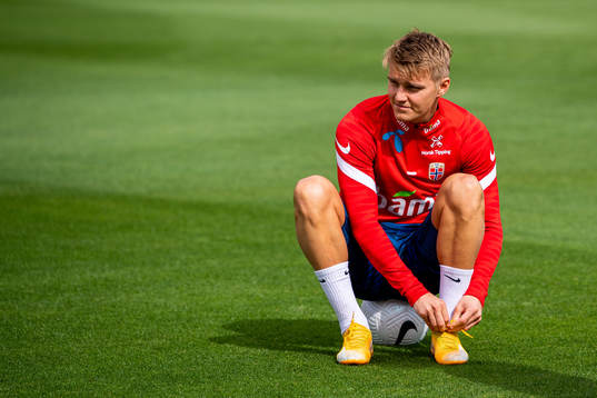 Martin Ødegaard of the Norwegian national football team