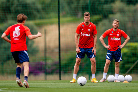 Jonas Svensson, Alexander Sørloth and Fredrik Midtsjø of